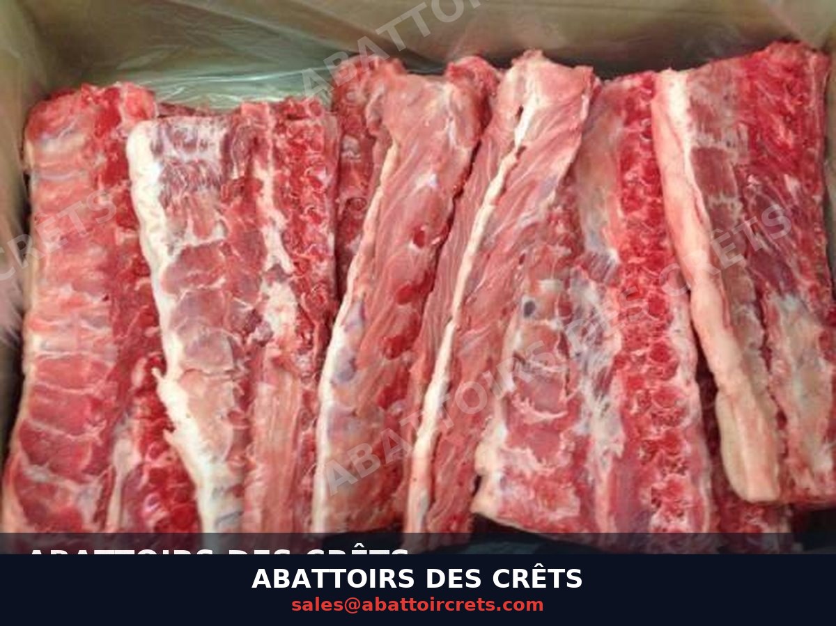 Frozen Pork Flat Bones — French pork, Frozen (BN-001)