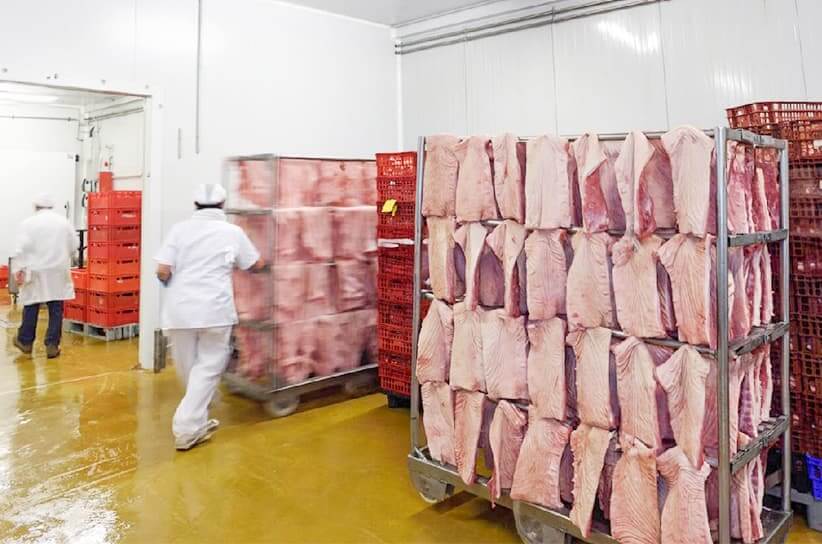 Temperature-controlled storage for French pork export consignments